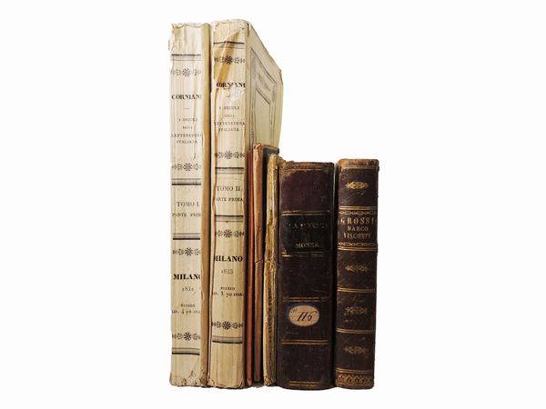 Lotto di libri d'epoca di argomento letterario  - Auction Villa Piatti's Library - Maison Bibelot - Casa d'Aste Firenze - Milano