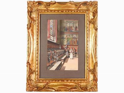 Interno di Santa Maria Novella con Monaca