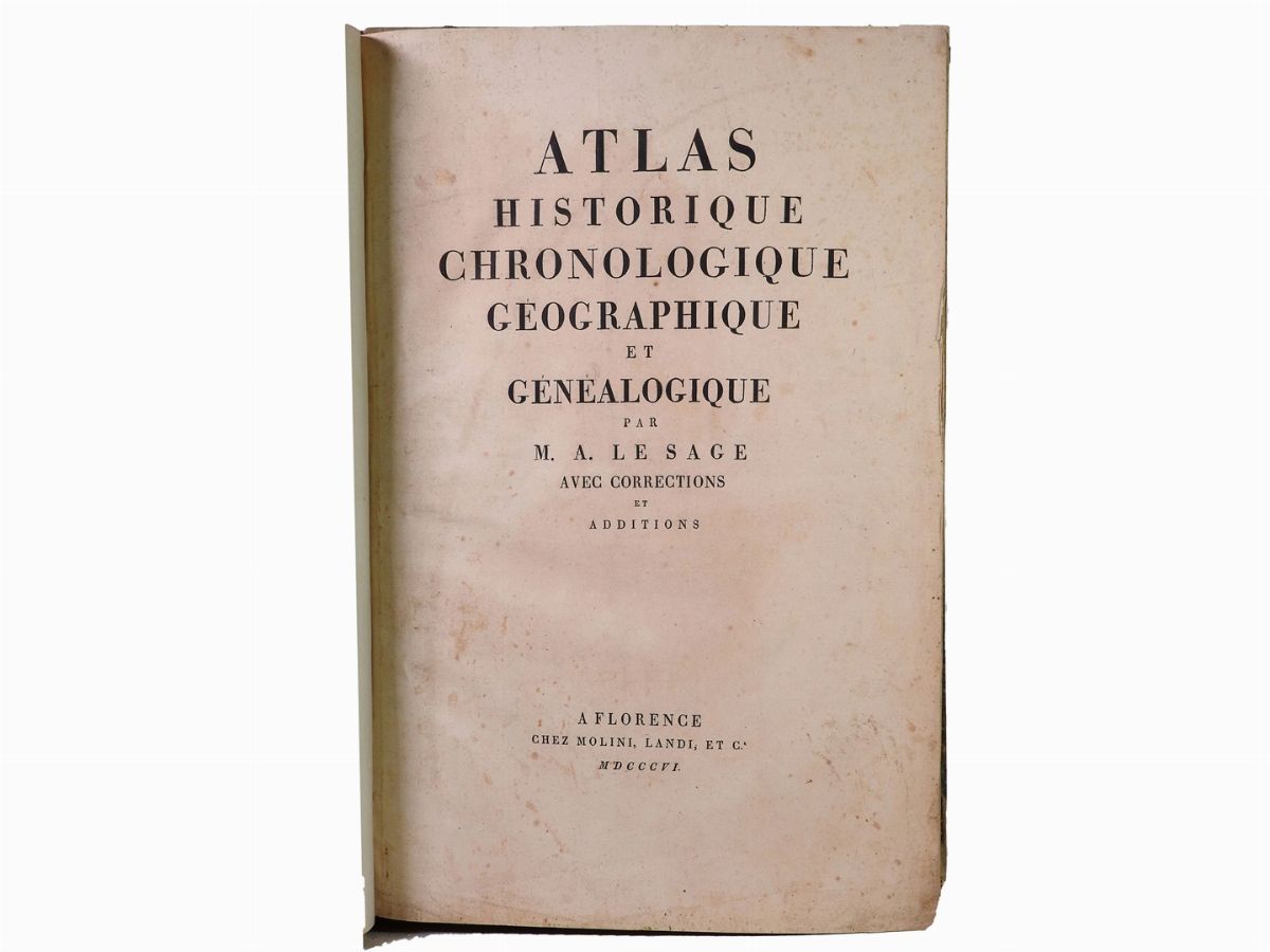 Atlas Historique Chronologique Géographique Et Généalogique