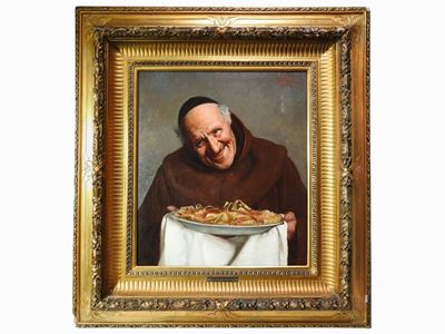 Ritratto di Frate con Piatto di Trippa 1889