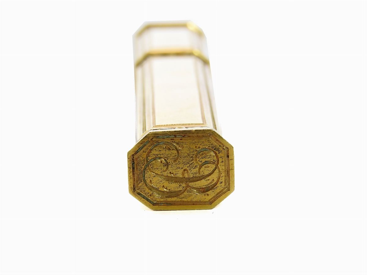 Sigillo con Portaceralacca in Oro Giallo e Rosa