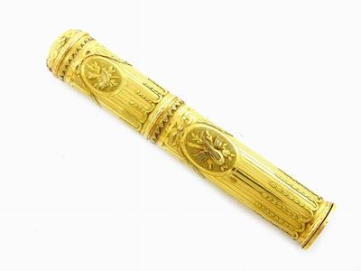 Sigillo con Portaceralacca in Oro Giallo e Rosa