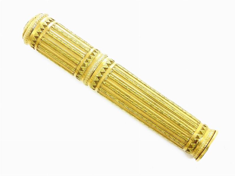 Sigillo con Portaceralacca in Oro Giallo e Rosa