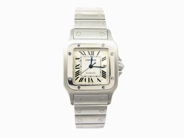 Stainless steel Cartier Santos model wristwatch