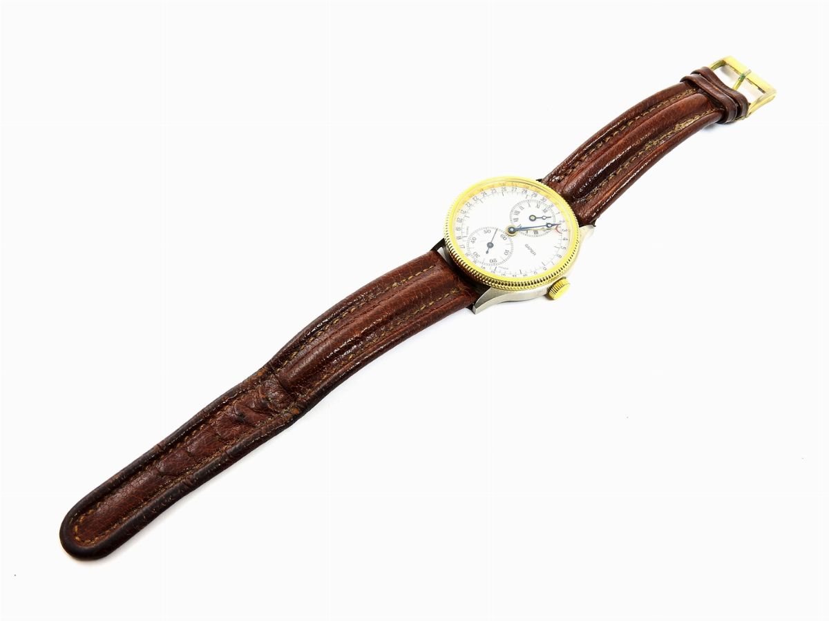 Orologio da Polso per Uomo Gapier Modello Regulateur in Acciaio e Laminato Oro Giallo