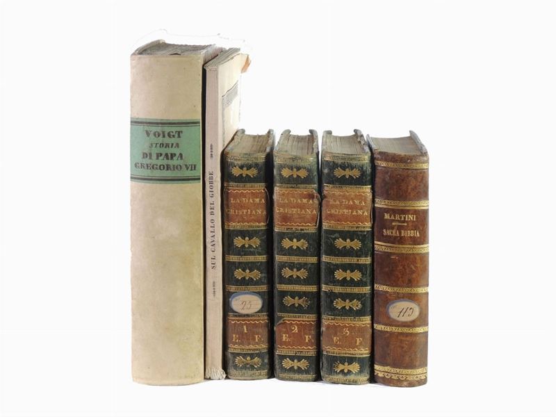 Lotto di Libri D'epoca Prevalentemente di Argomento Religioso