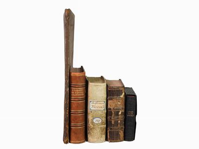 Lotto di Libri D'epoca tra Cui un Messale per i Riti Funebri