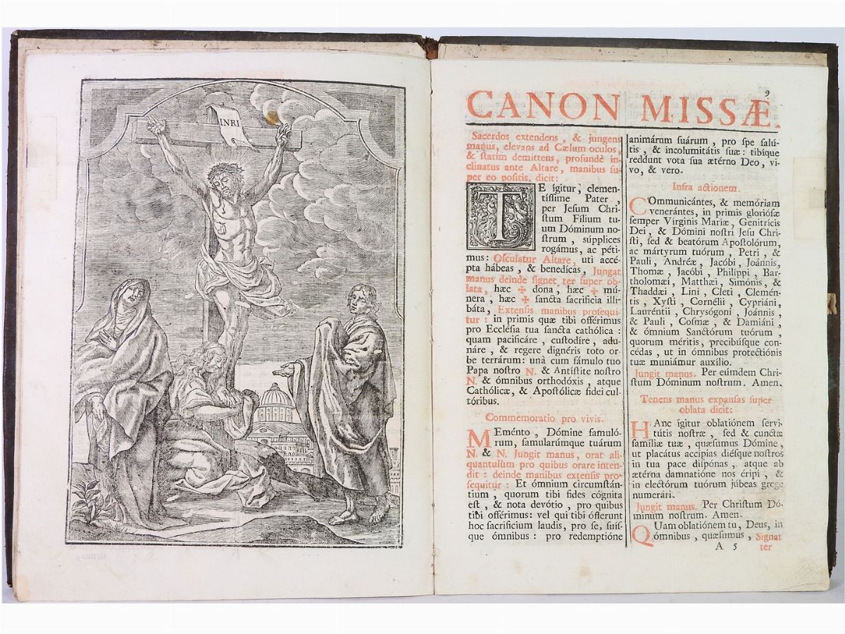 Lotto di Libri D'epoca tra Cui un Messale per i Riti Funebri