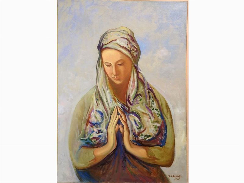 Renzo Crivelli - Donna che Prega 1971