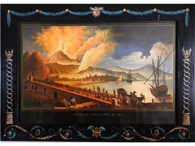 Eruzione del Vesuvio a Napoli