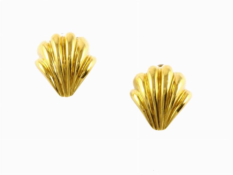 Orecchini in Oro Giallo Tiffany