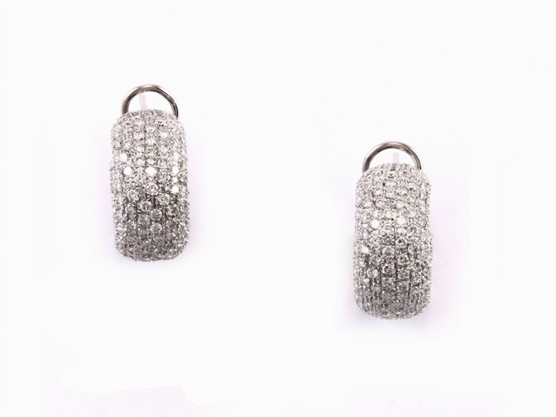 Orecchini in Oro Bianco e Diamanti