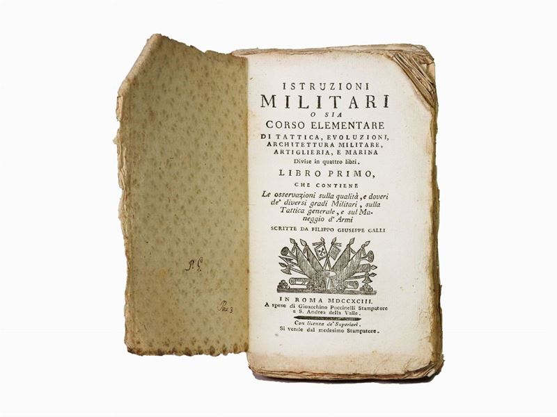Filippo Giuseppe Galli - Istruzioni Militari