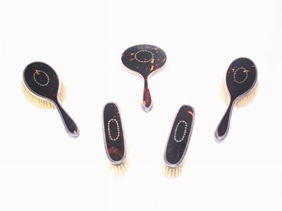 Servito da Toilette in Argento e Tartaruga