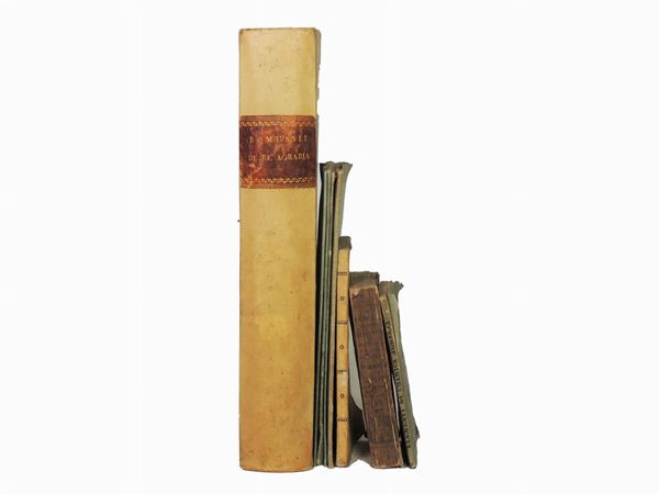 Lotto di libri e opuscoli d'epoca di argomento agrario  - Auction Villa Piatti's Library - Maison Bibelot - Casa d'Aste Firenze - Milano