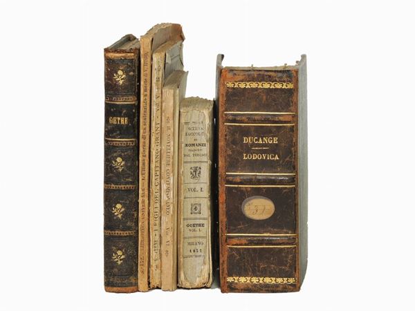 Lotto di libri d'epoca di argomento letterario  - Auction Villa Piatti's Library - Maison Bibelot - Casa d'Aste Firenze - Milano