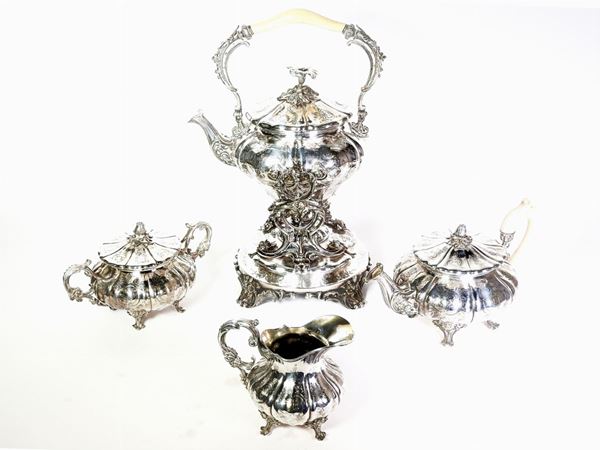 A Silver-plated Tea Set