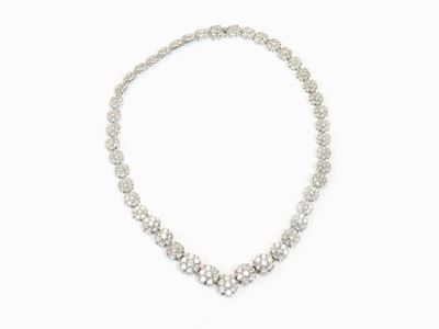 Collier in Oro Bianco e Diamanti