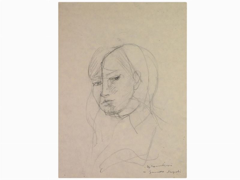 Ugo Capocchini - Studio per Ritratto Femminile