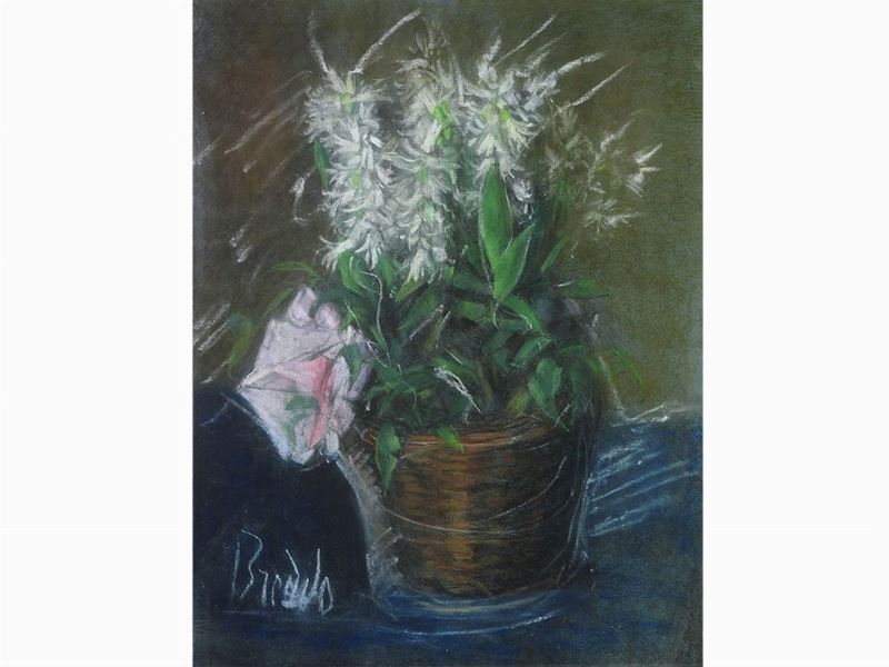 Gastone Breddo - Natura Morta con Vaso di Fiori