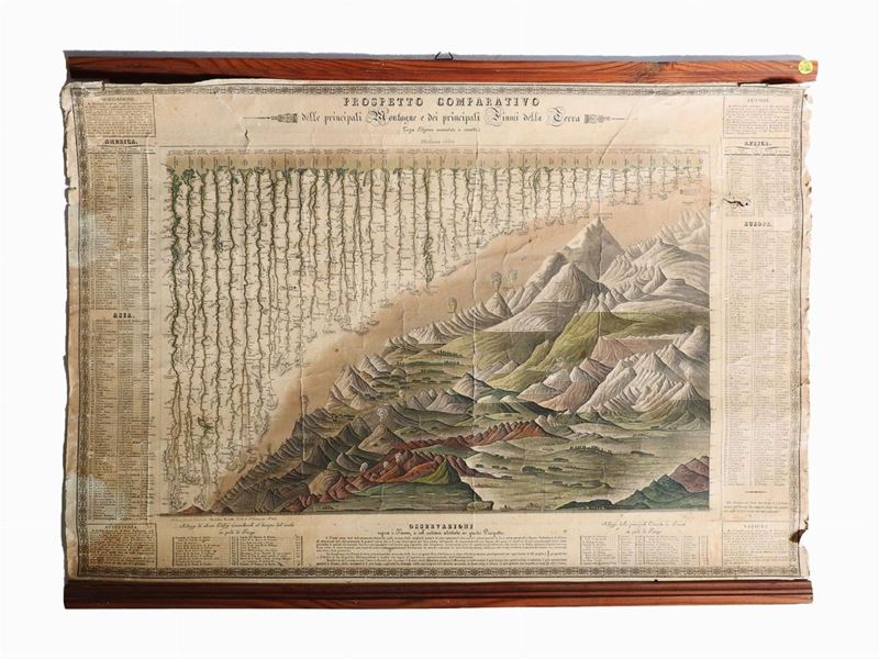 Due Grandi Carte Geografiche D'epoca