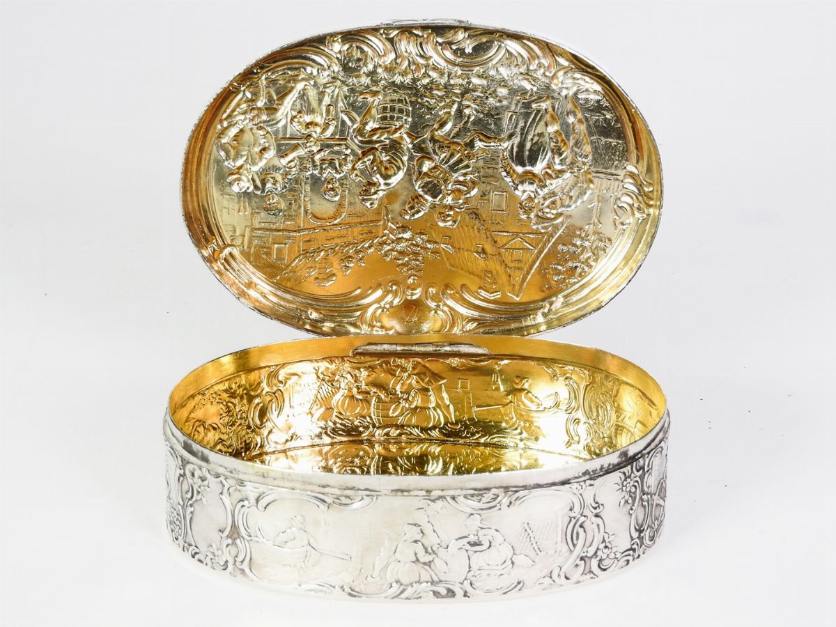 Scatolina Ovale in Argento