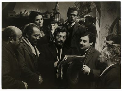 Fotografie di Scena del Film "i Compagni" con Marcello Mastroianni