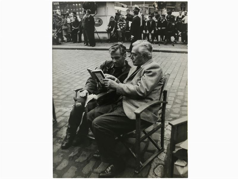 Pierluigi Praturlon - Ritratto di Vittorio De Sica e Maximilian Schell sul Set del Film "i Seques...