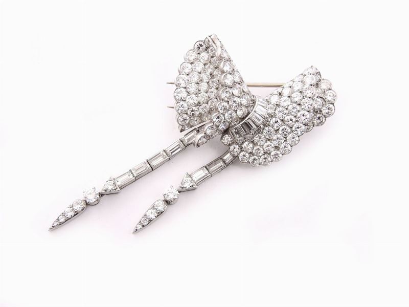 Spilla in Platino e Diamanti