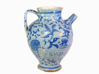 Versatoio da Farmacia in Maiolica