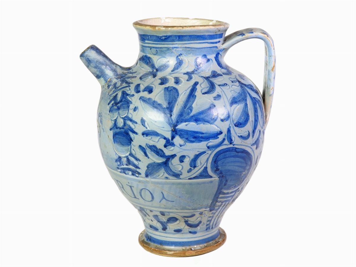 Versatoio da Farmacia in Maiolica