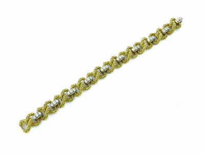Bracciale Pomellato in Oro Giallo e Bianco con Diamanti
