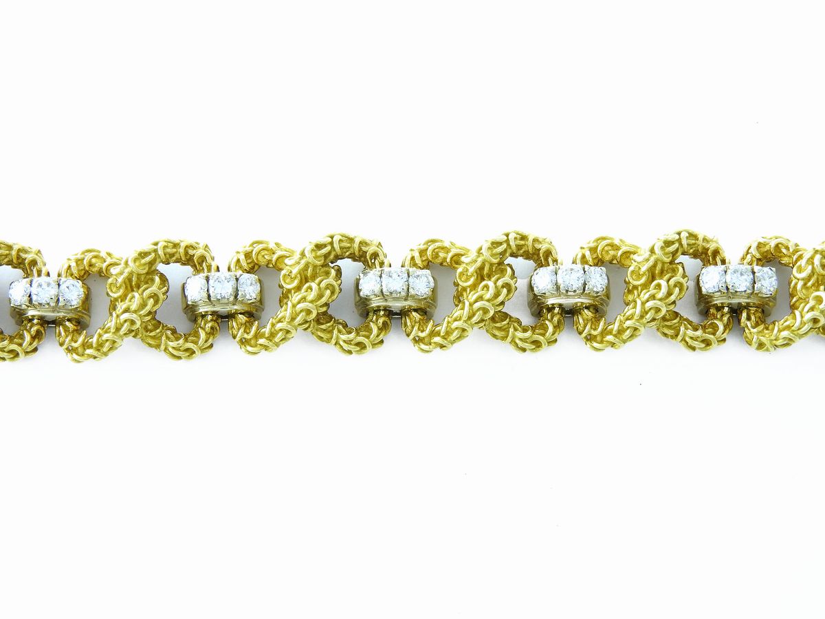 Bracciale Pomellato in Oro Giallo e Bianco con Diamanti