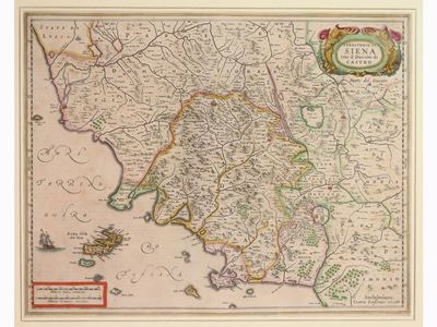 Territorio di Siena con il Ducato di Castro