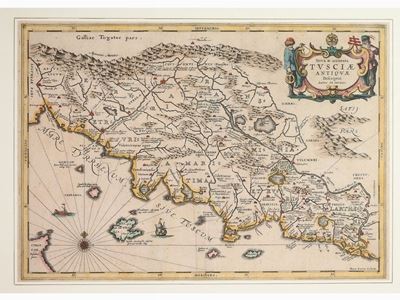 Carta Geografica della Toscana