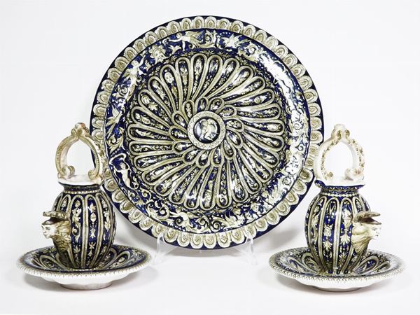 A Lot of Glazed Earthenware Items  (G. Molaroni, Pesaro, first half of 20th Century)  - Auction The Riz Ortolani and Katyna Ranieri collection / Forniture and Art objects  - II - II - Maison Bibelot - Casa d'Aste Firenze - Milano