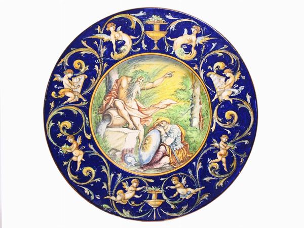 A Glazed Earthenware Plate