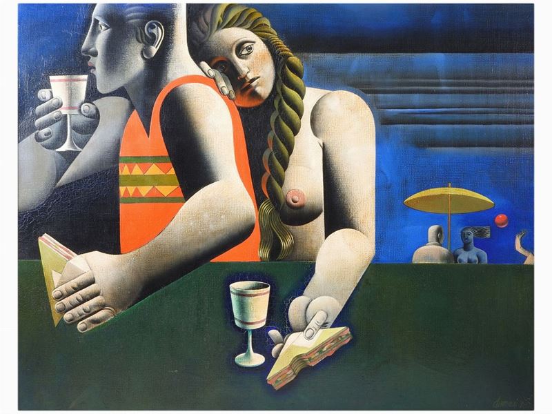 Damiano Damiani - Composizione con Figure 1986