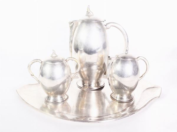 A Sterling Silver Coffee Set  (Mexico)  - Auction The Riz Ortolani and Katyna Ranieri collection / Forniture and Art objects  - II - II - Maison Bibelot - Casa d'Aste Firenze - Milano