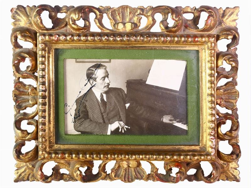 Giacomo Puccini - Fotografia Autografa, 1929