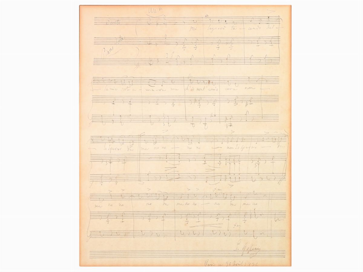 Gioachino Rossini - Spartito Manoscritto
