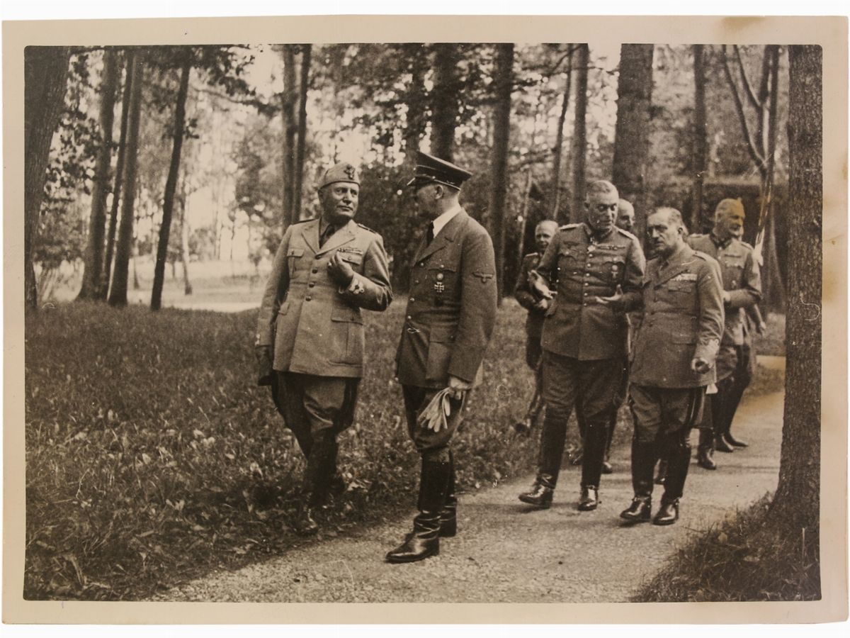 Heinrich Hoffmann - Miscellanea di Fotografie che Ritraggono Hitler e Mussolini in Germania e a F...