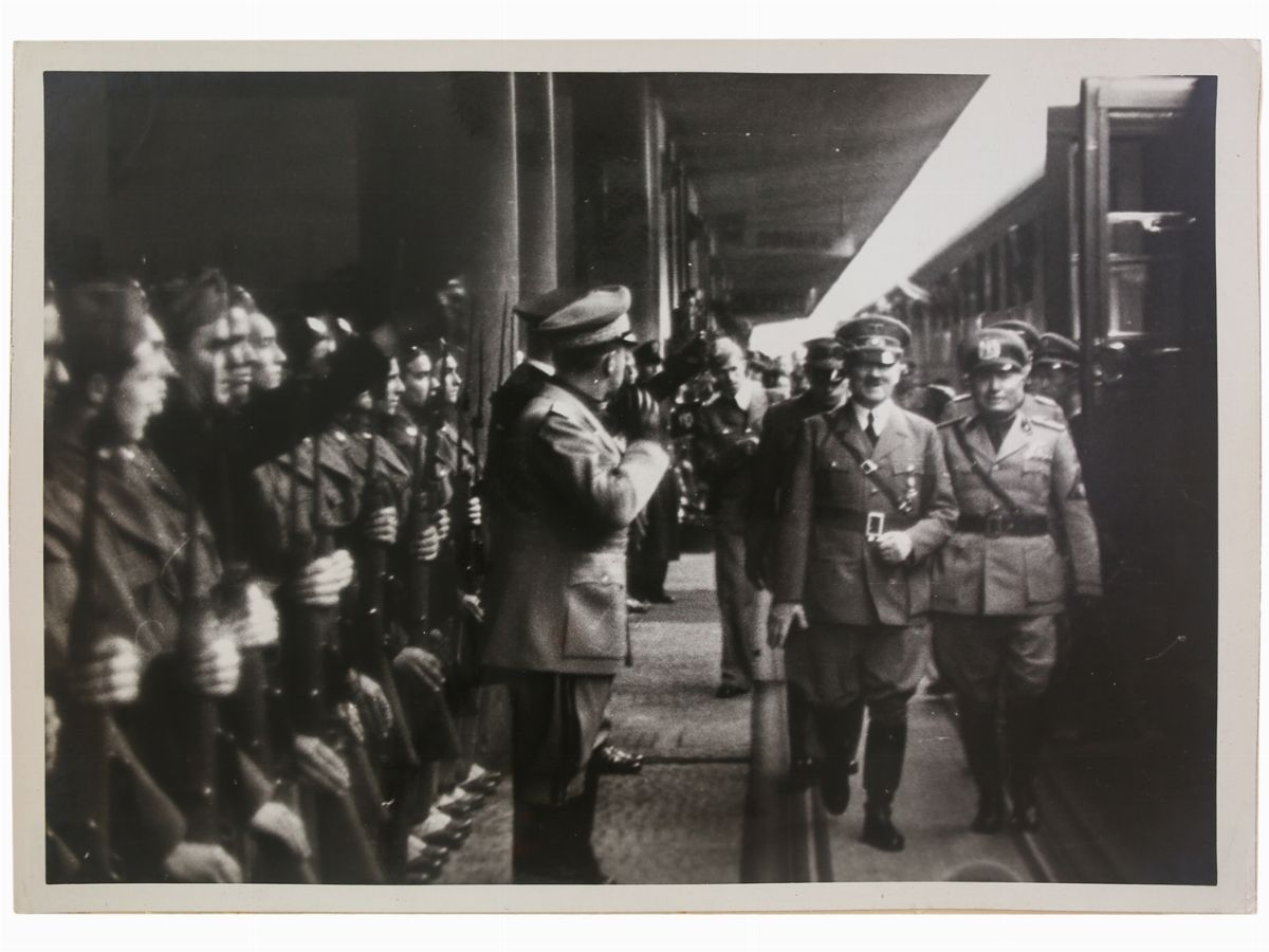 Heinrich Hoffmann - Miscellanea di Fotografie che Ritraggono Hitler e Mussolini in Germania e a F...