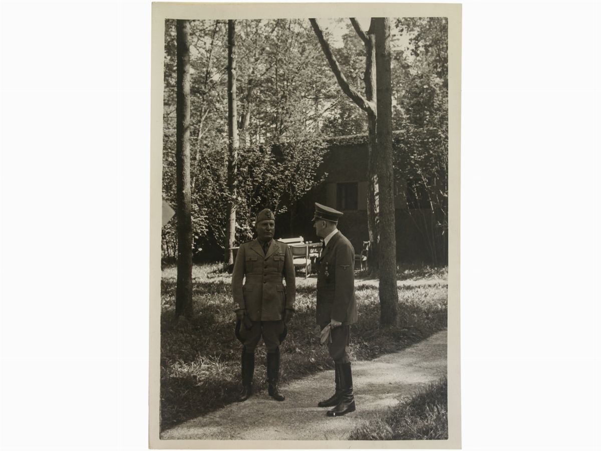 Heinrich Hoffmann - Miscellanea di Fotografie che Ritraggono Hitler e Mussolini in Germania e a F...