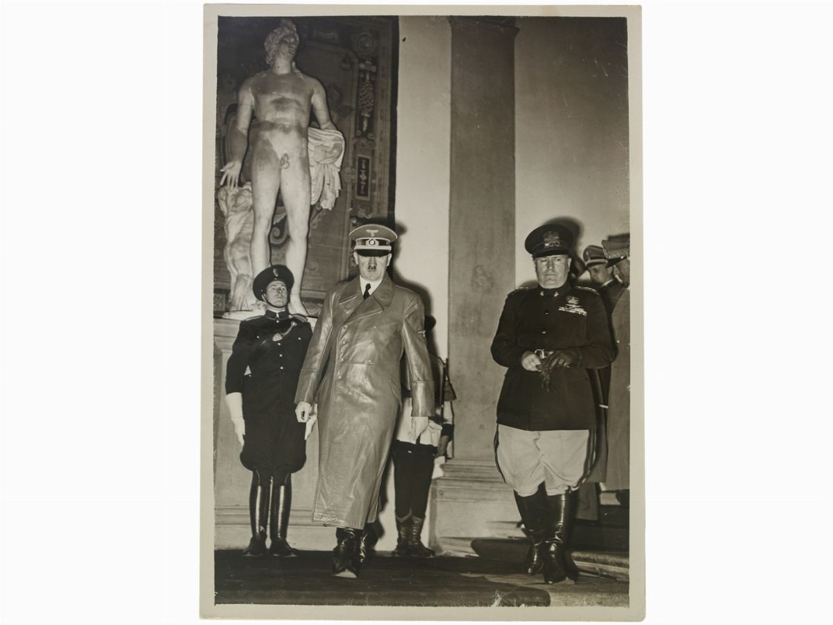 Heinrich Hoffmann - Miscellanea di Fotografie che Ritraggono Hitler e Mussolini in Germania e a F...