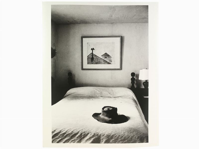 Alfred Eisenstaedt - Andrew Wyeth's Bed And Hat, Maine, 1965