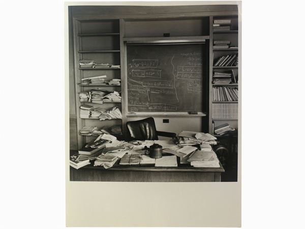Ralph Morse - Einstein's studio on his death's day, 1955