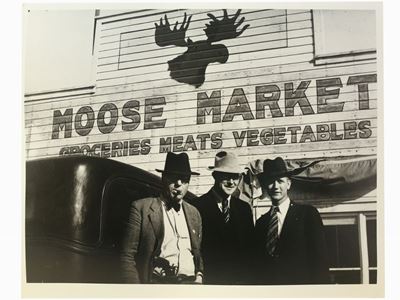 Moose Market, Fort Peck, Montana, 1936