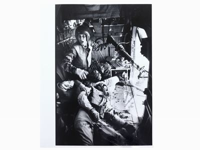 Yp3 Helicopter Co-pilot Dying On Yp 13 Helo Vietnam, 1965