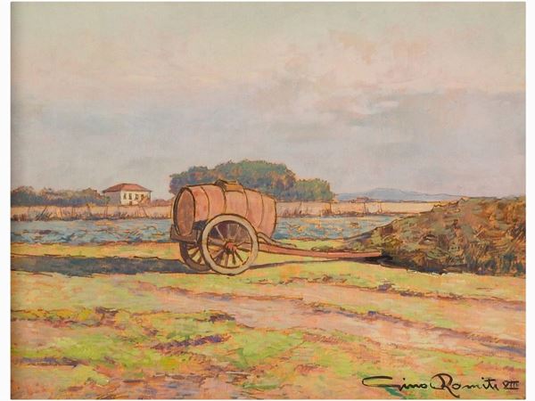 Gino Romiti - Country Landscape 1935